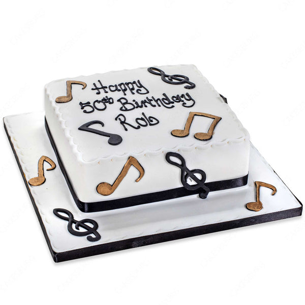 Cool Homemade Music Note Birthday Cake