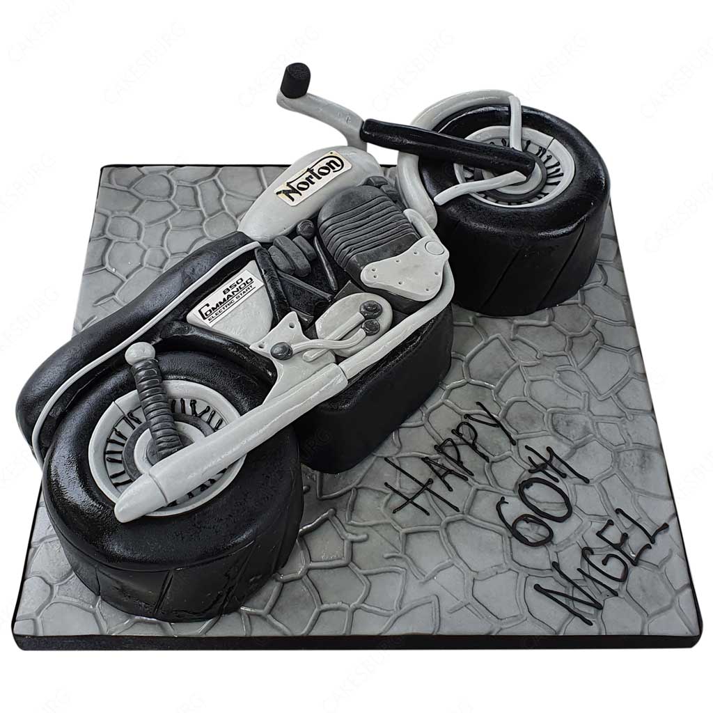 Norton Commando 850 Motorbike Cake