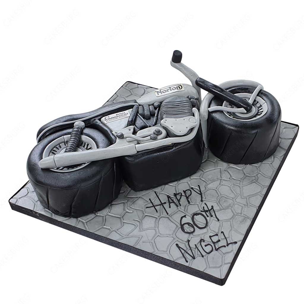 Norton Commando 850 Motorbike Cake