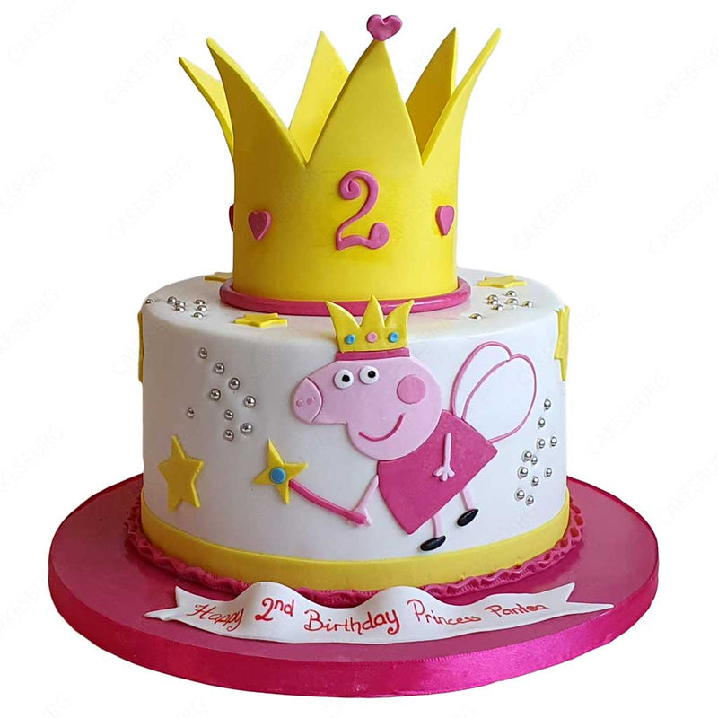 Peppa Pig Fairy Layer Cake - Classy Girl Cupcakes