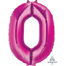 34" Pink Number Balloons (Helium Filled)