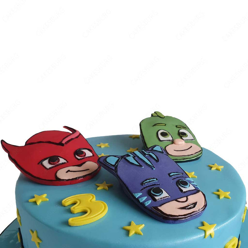 PJ Masks Skyline Cake