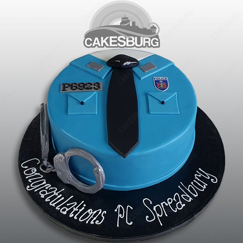 Police Cake - 5112 – Cakes and Memories Bakeshop