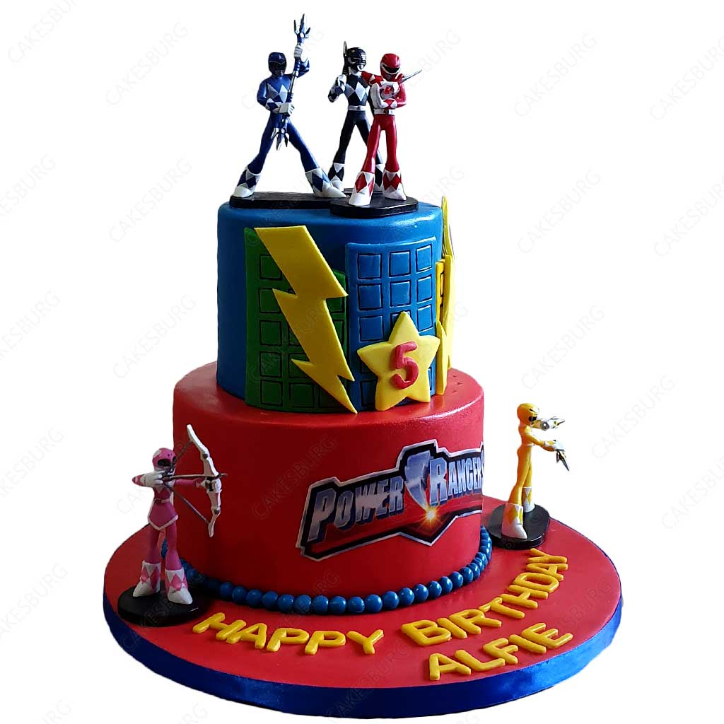 Power Ranger Single tier Cake