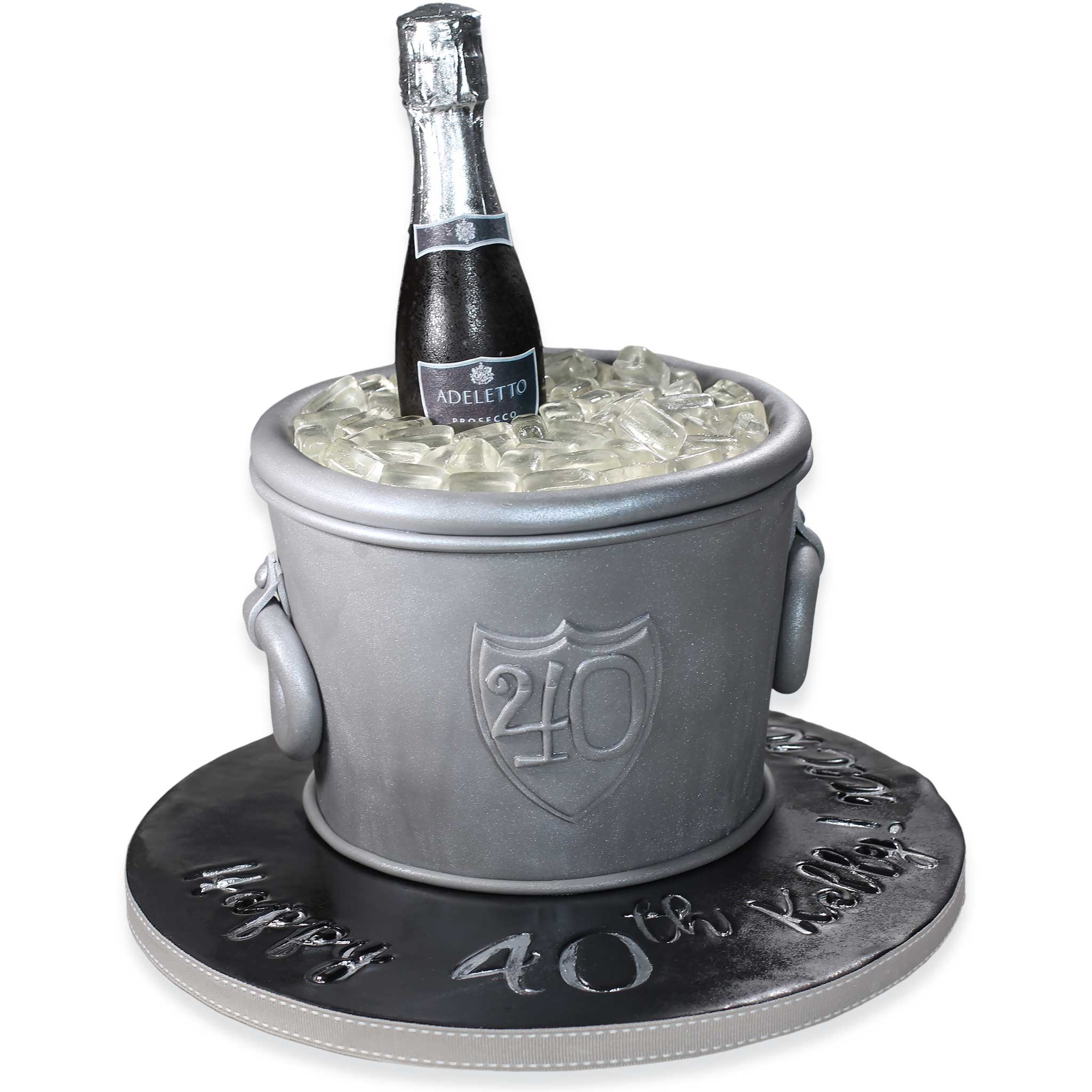 The Vineyard Frost: 'Edible Glass' Prosecco Ice Bucket Cake - [TOP SELLER]