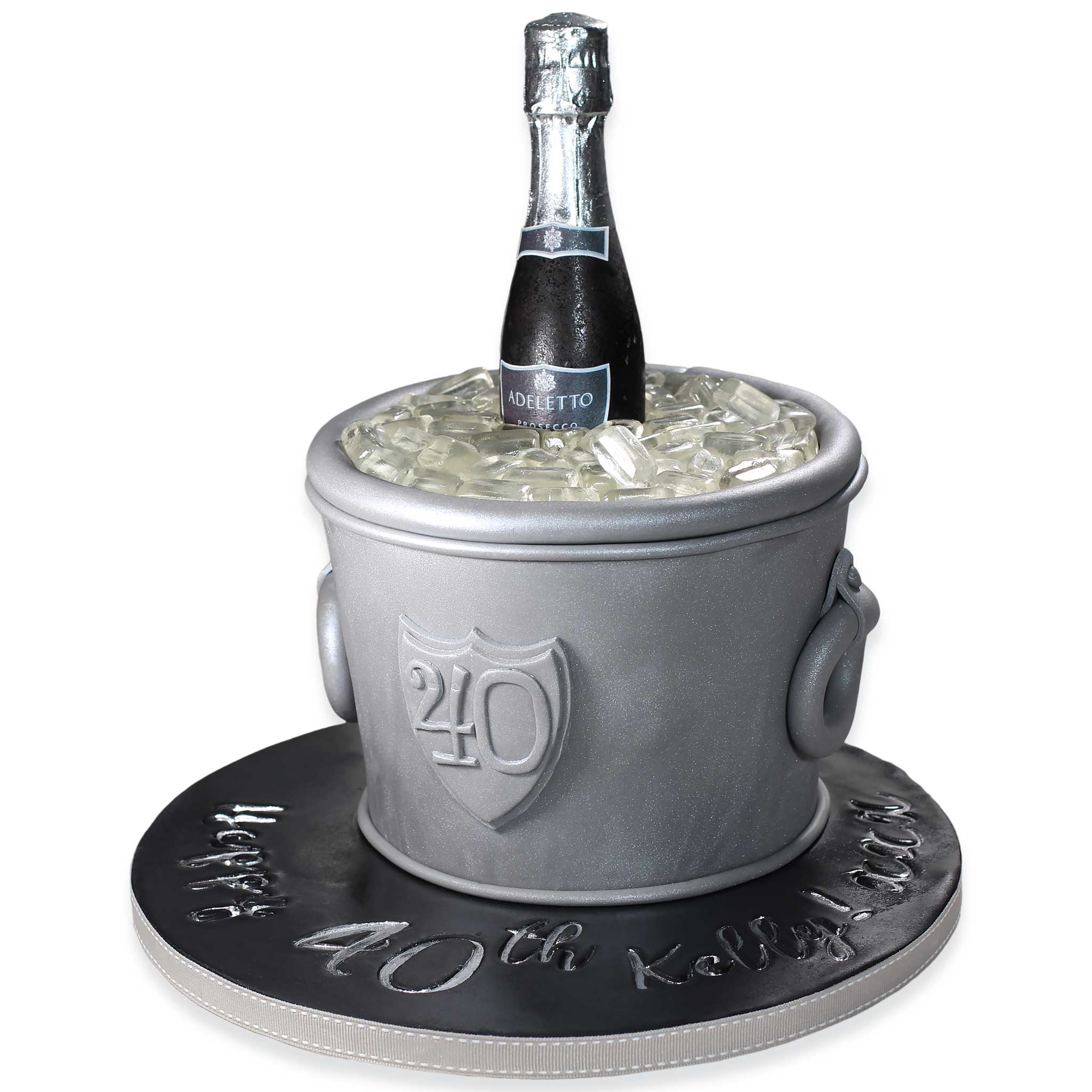 The Vineyard Frost: 'Edible Glass' Prosecco Ice Bucket Cake - [TOP SELLER]