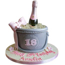 Prosecco/Wine Ice Bucket Cake - Pink
