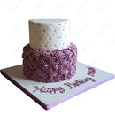 Purple Roses Cake