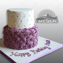 Purple Roses Cake