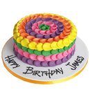 Rainbow Buttercream Cake