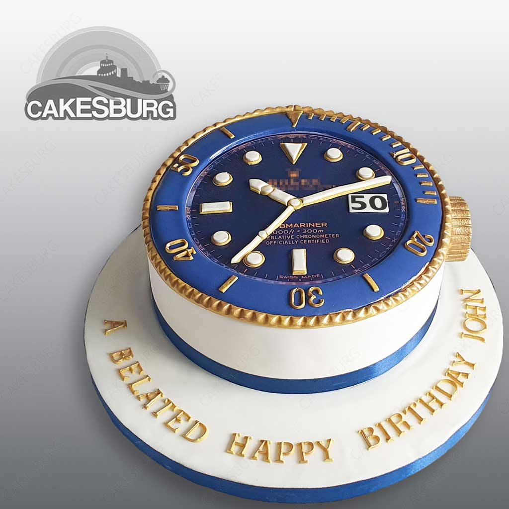 rolex watch cake | Birthday cakes for men, Cakes for men, Unique wedding  cakes