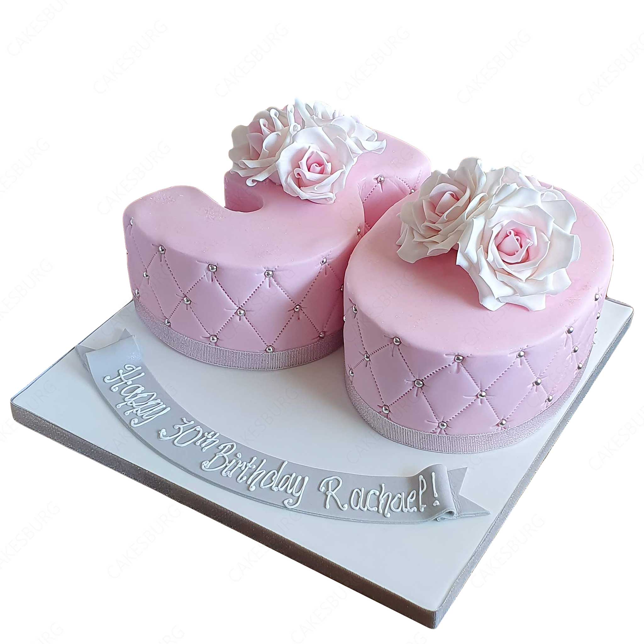 Elegant Number Age Cake