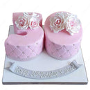 Elegant Number Age Cake