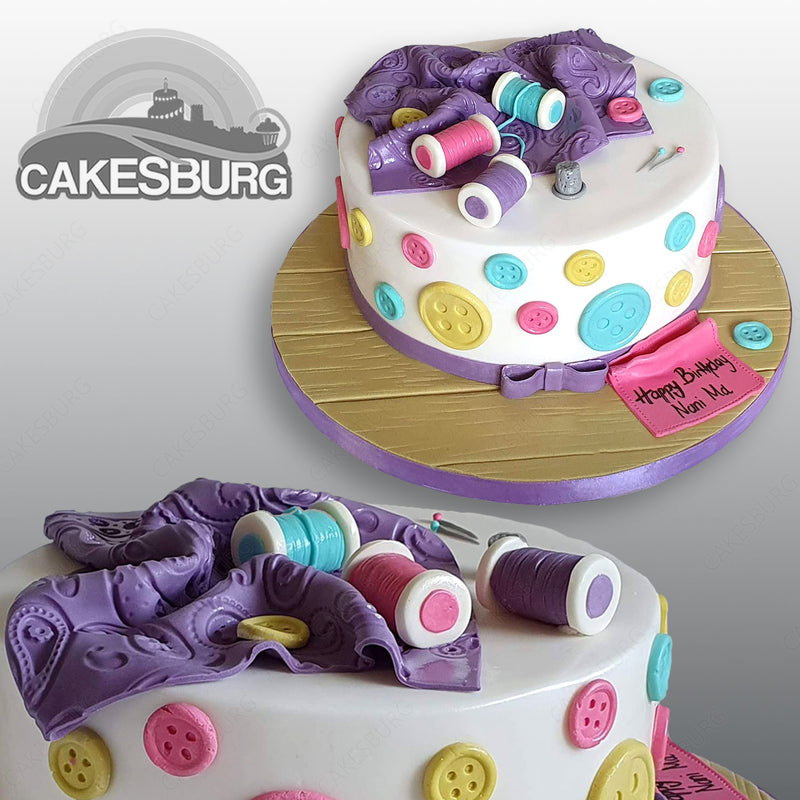 Sewing theme cake - Decorated Cake by Smita Maitra (New - CakesDecor
