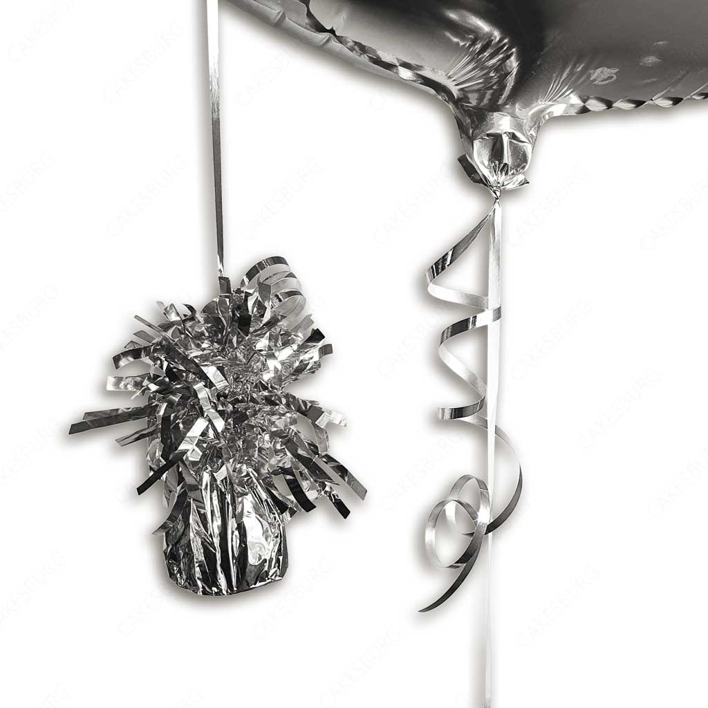 34" Silver - Number 2 - Foil Balloon (HELIUM FILLED)