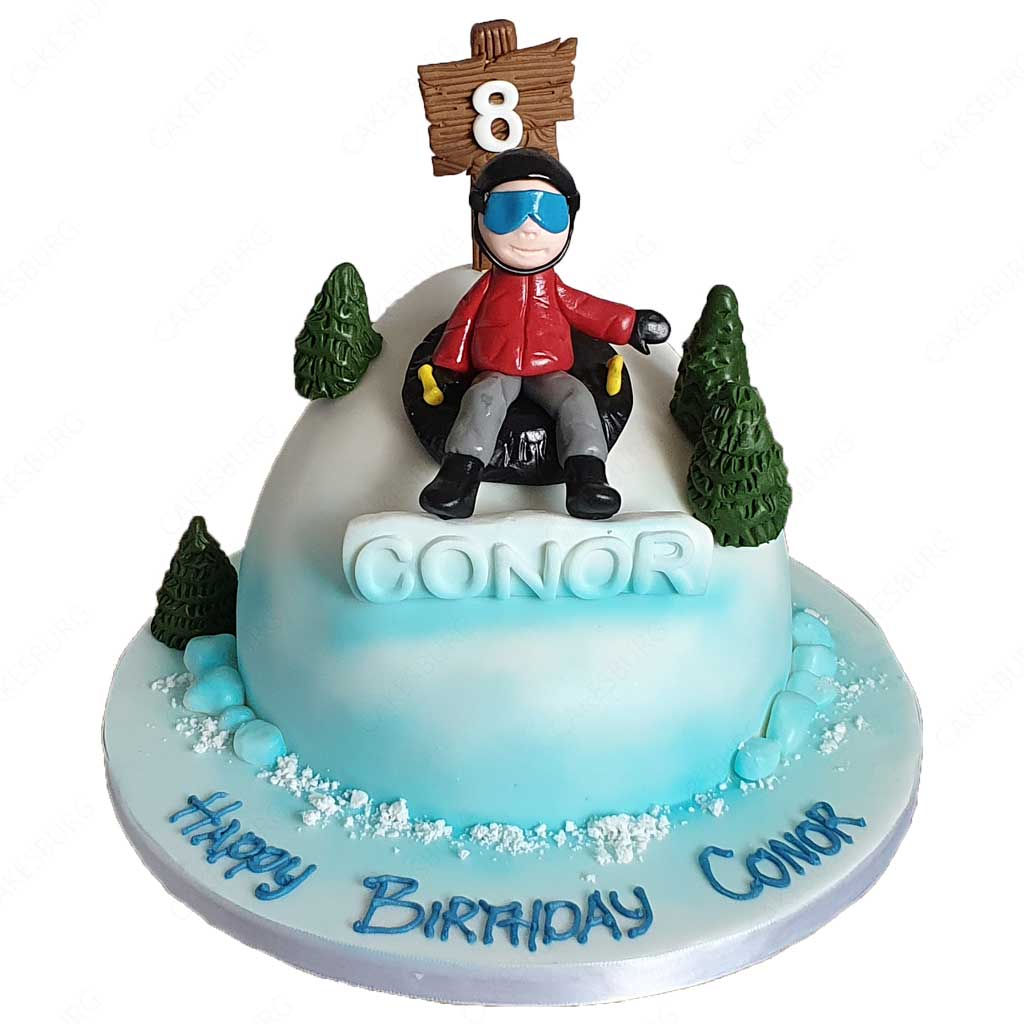Snowboarding birthday cake - le' Bakery Sensual