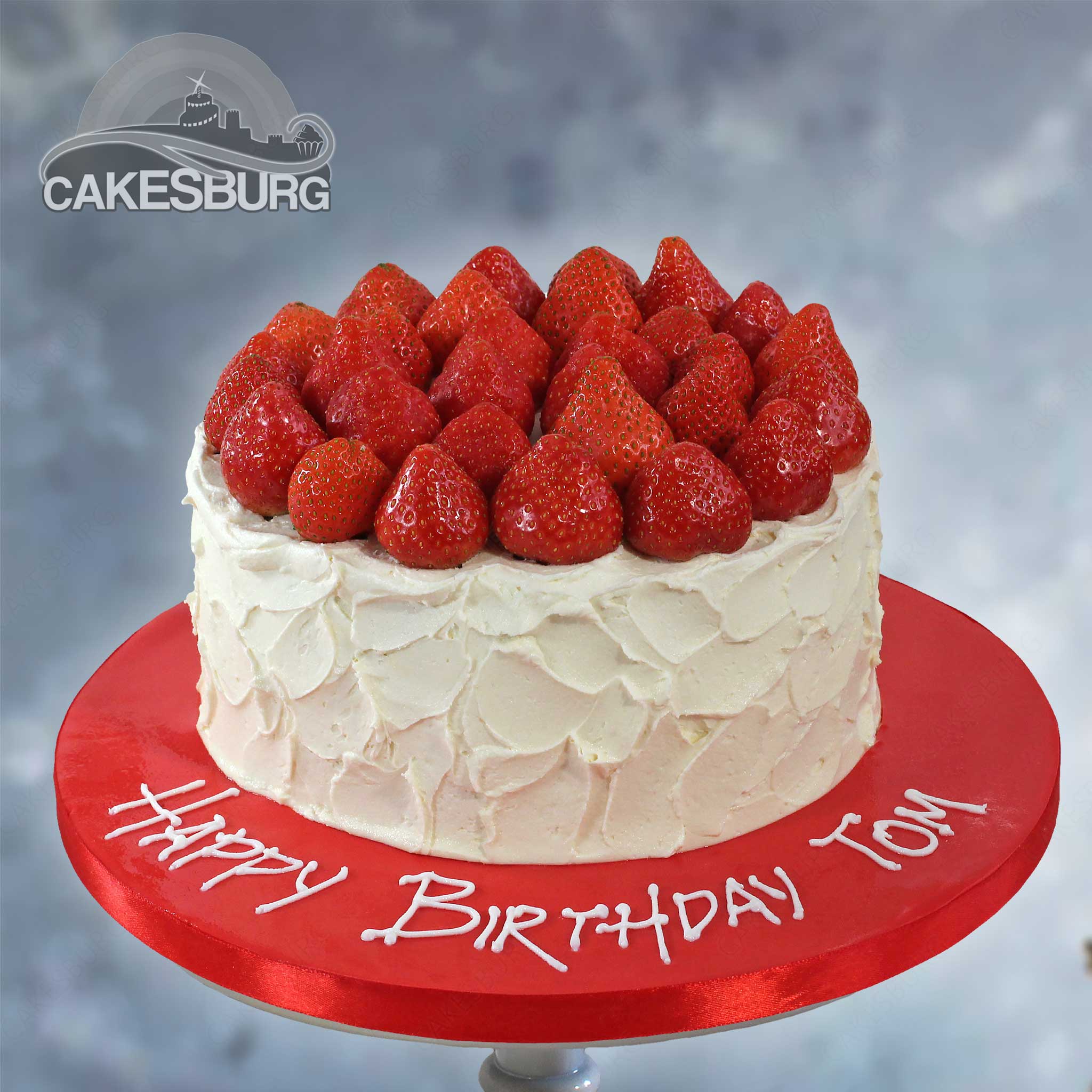 Buttercream Strawberry Cake