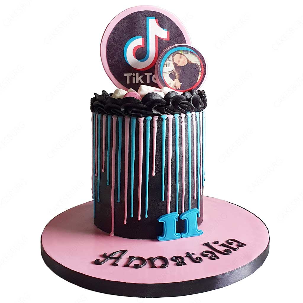TikTok Profile Drip Cake
