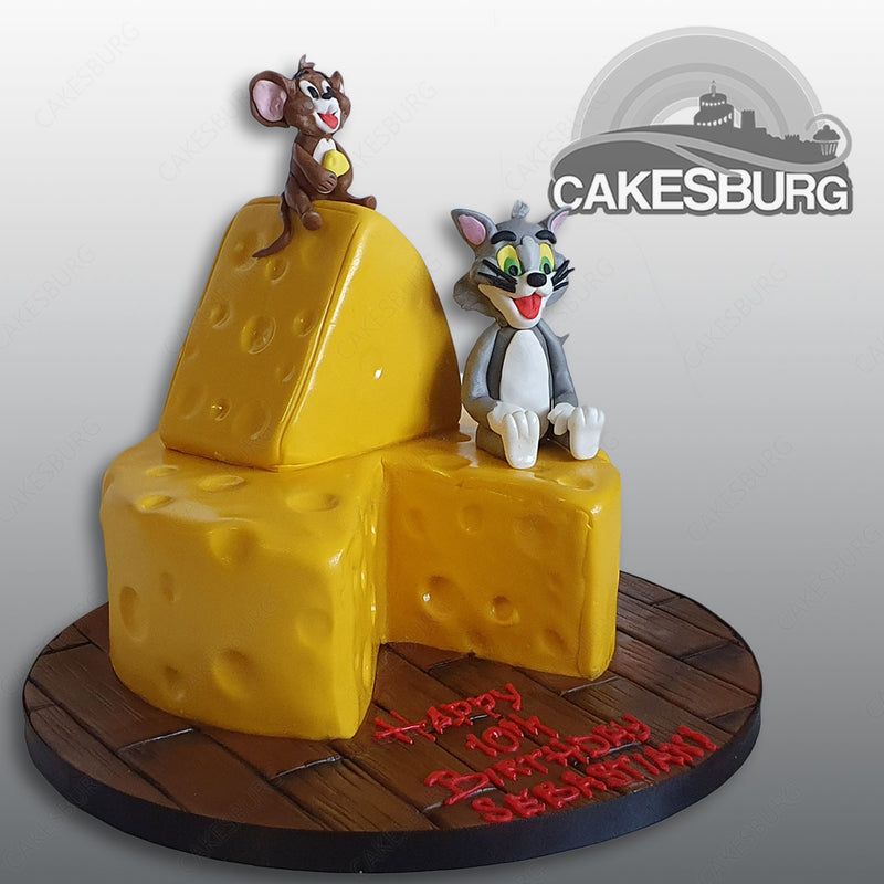 Tom and Jerry 2 tier Birthday cake - 3D Cake 2 tier Kids cakes – CAKE N  CHILL DUBAI
