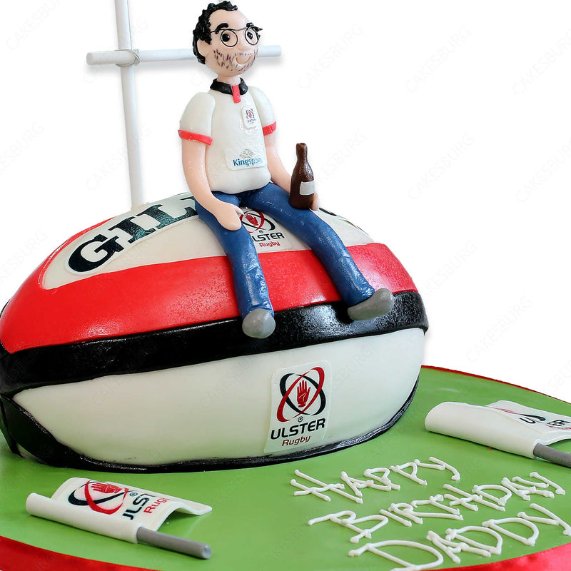 Welsh Rugby Player 30th Birthday Cake - La Creme Patisserie Blog