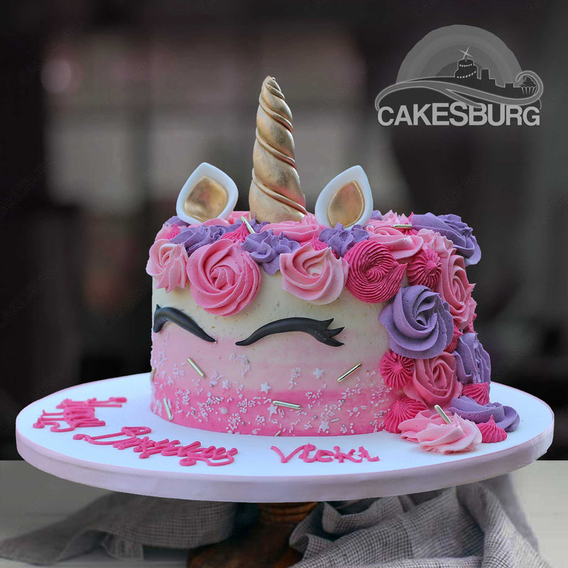Unicorn Cake Vanilla Rainbow | Cake Delivery in Kollam | CakesKart