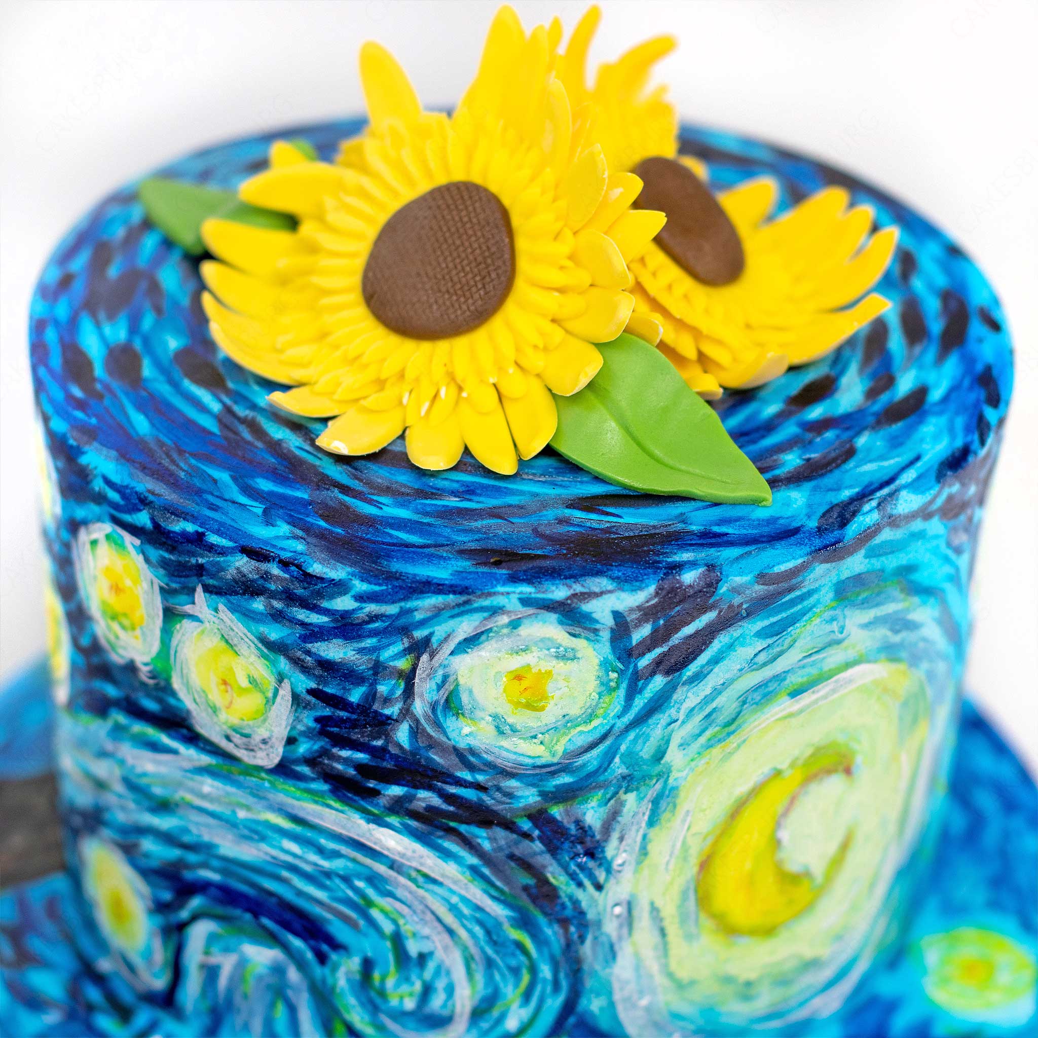 Vincent Van Gogh - Starry Night Cake