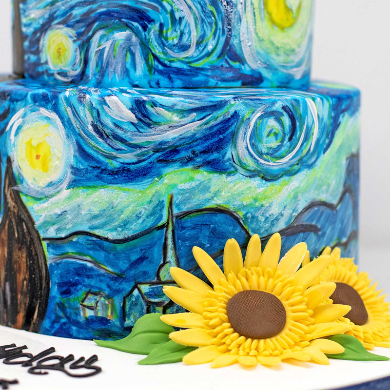Vincent Van Gogh - Starry Night Cake