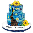 Vincent Van Gogh - Starry Night Cake
