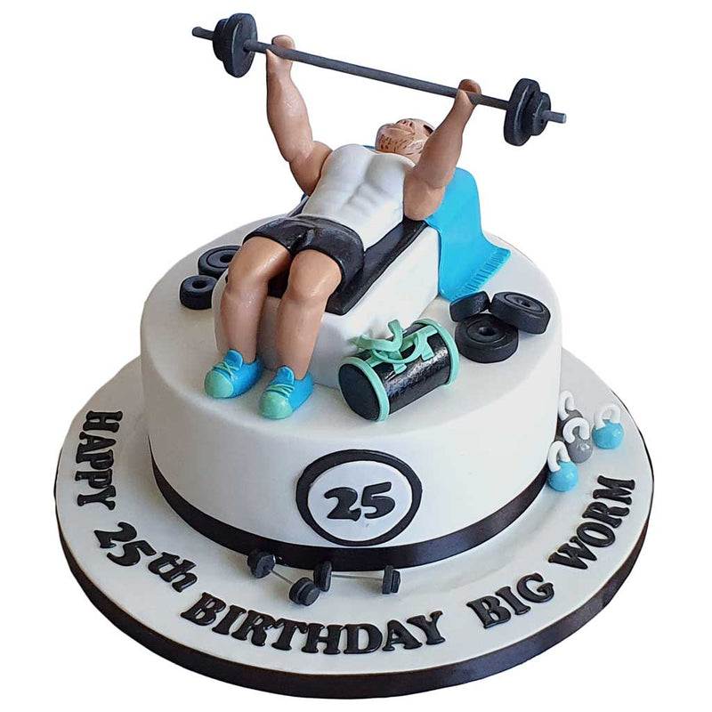 Weight Lifting Gym Cake