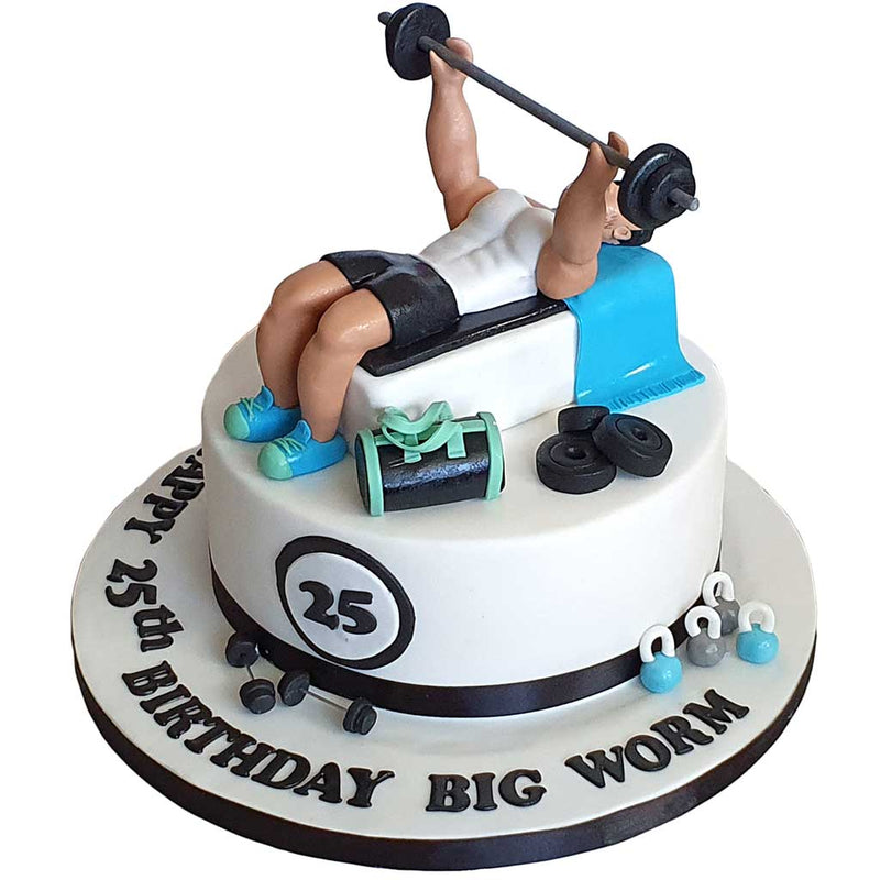 Fitness bodybuilder weightlifting cake | Cake delivery in UAE