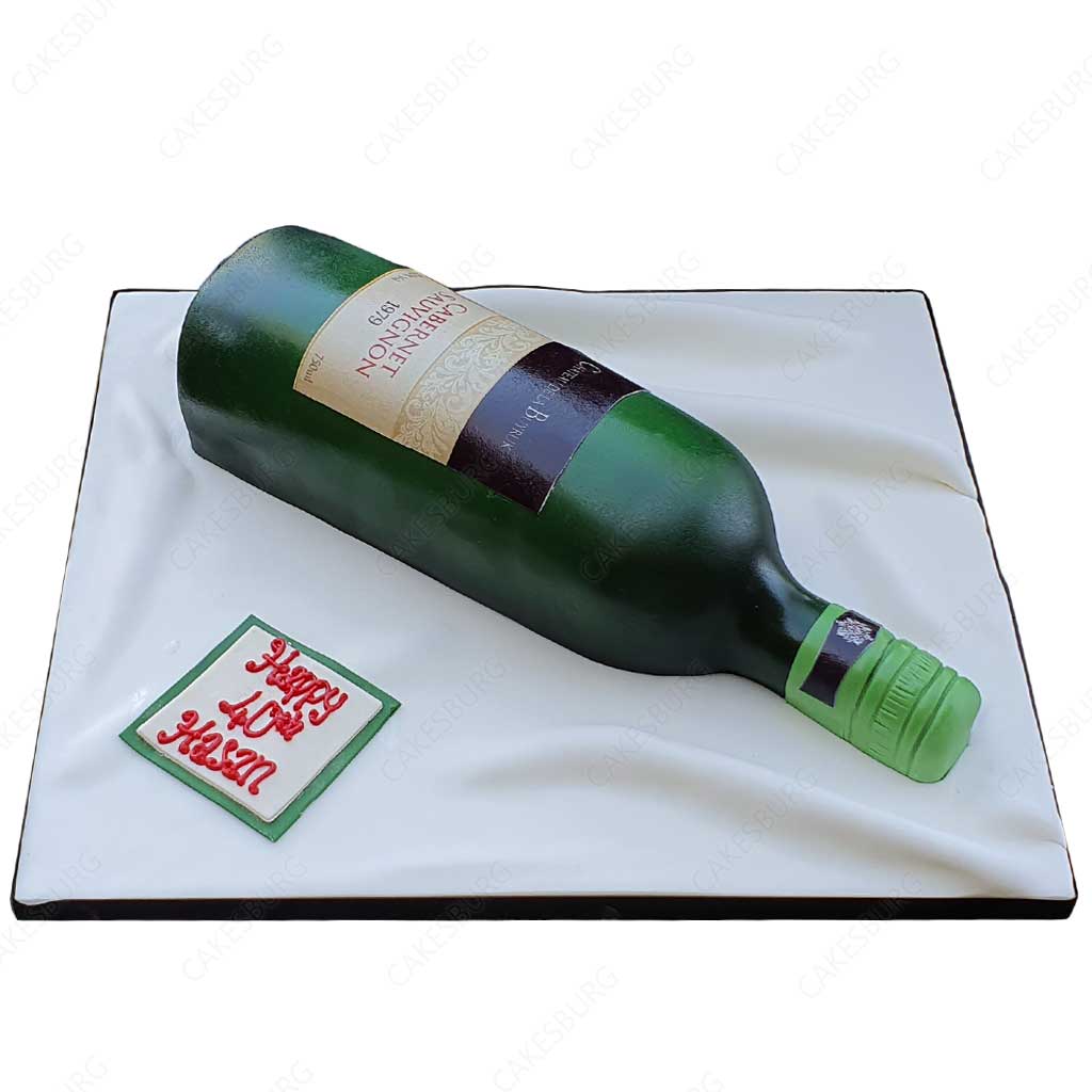 Cabernet Sauvignon Wine Bottle Cake