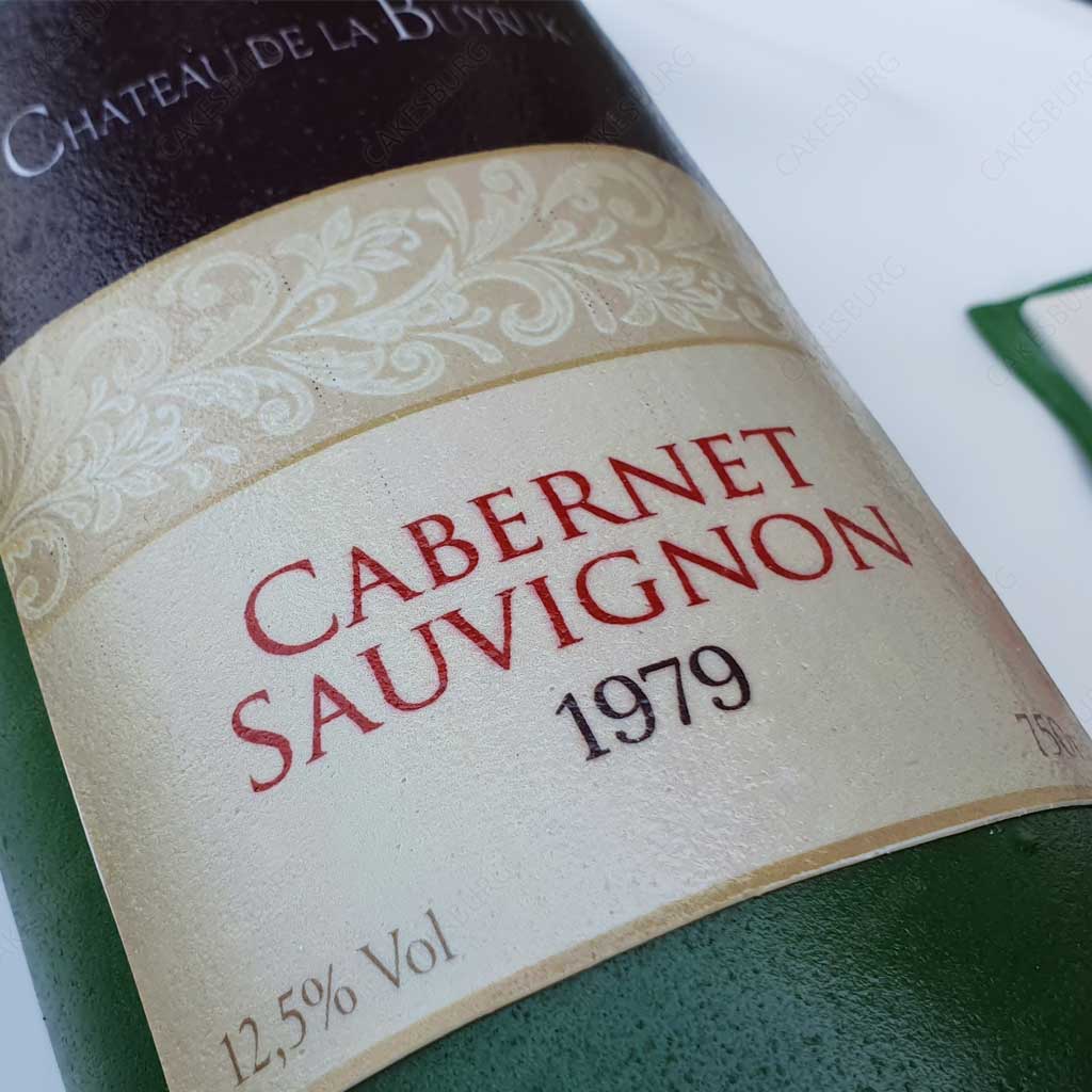Cabernet Sauvignon Wine Bottle Cake