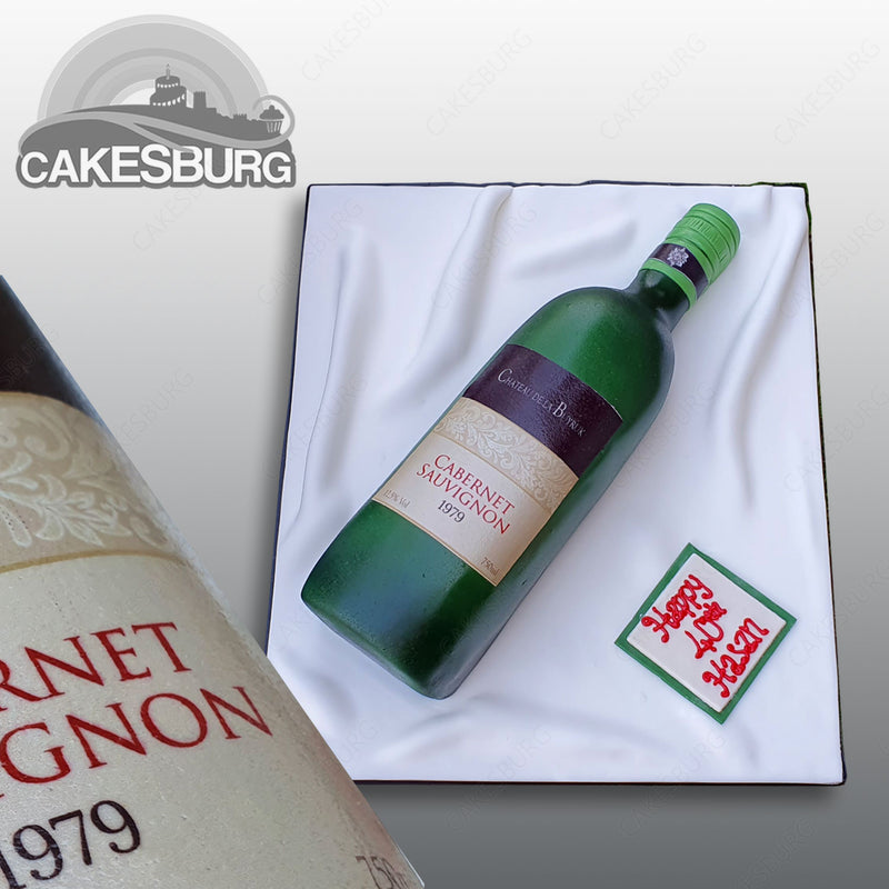 Cabernet Sauvignon Wine Bottle Cake