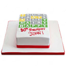 Wordle Cake