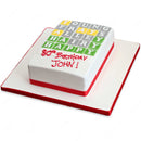 Wordle Cake